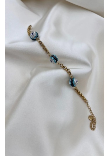 Bb Çelik Nazar Boncuklu Bileklik