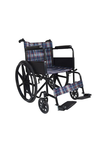 Medikalbirlik G100Y Ekoseli Tekerlekli Sandalye