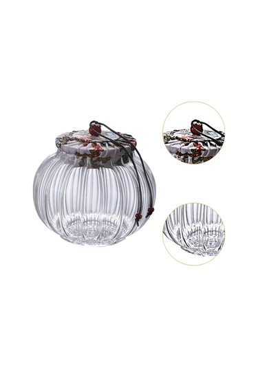 Trendooze Cam Çay Kavanozu Açık Kahve Çekirdeği Masa Beyazı Evde Kahve Keyfi İçin İdeal Seçenek Beyaz