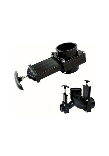 Xuweiwei Karavan Tahliye Valfi Siyah Manuel Tatlısu Vanası Atık Su Vanası Karavan Dönüşüm Aksesuarları