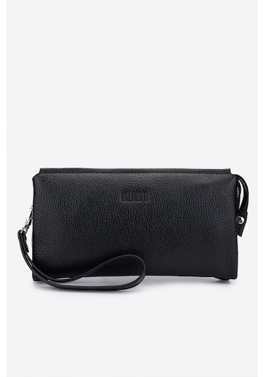 Valmenti Erkek Hakiki Deri Siyah Floter El Çantası 147 892 Erk Cnt Y25 Sıyah Fltr Siyah