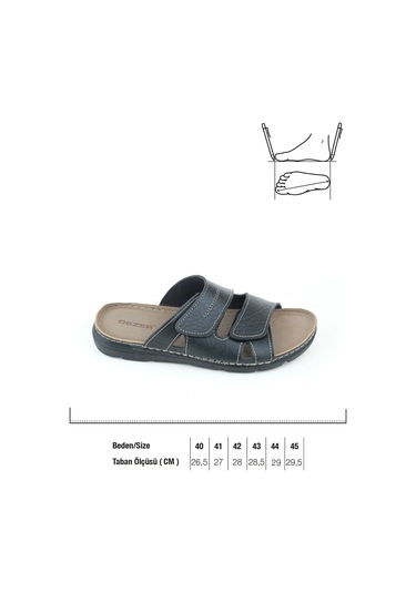 Gezer Yazlık Cırt Cırtlı Ayarlanabilir Rahat Taban Erkek Terlik Gt1yme 13977 06 010 0c Siyah