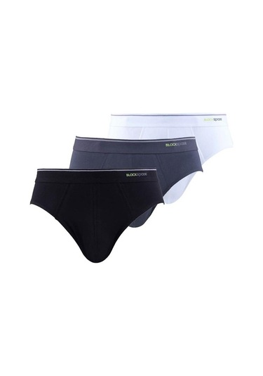 Blackspade 9672 Erkek Tender Cotton 3 Lü Beyaz-Siyah-Antrasit Sli Beyaz
