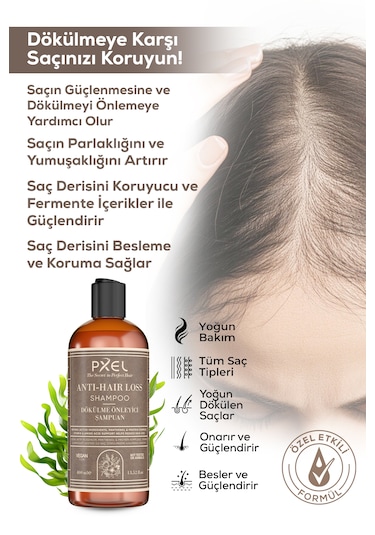 Pxel Saç Dökülme Önleyici Şampuan 400 Ml Vegan Şampuan