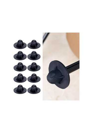 Dolıty 10x Moon Sandalye Ayak Örtüsü Patio Arka Bahçe 15-mm Siyah Çok Renkli