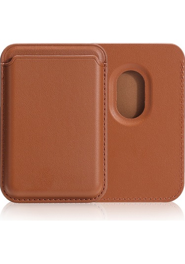 Kilifone - Telefon Arkası Kartlık Magnetik Cardsafe Kartlık - Açık Kahve - T35006 Açık Kahve