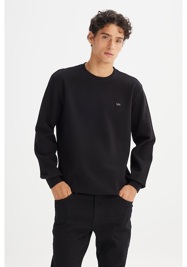 Erkek Baskılı Sweatshirt Black Çok Renkli