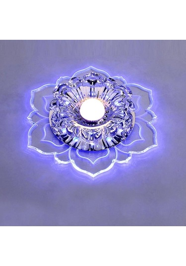 Mavi Oturma Odası Lamba Yatak Odası Mutfak Koridor Işık Armatür İçin 5w Modern Led Kristal Tavan Işık Açık Diğer