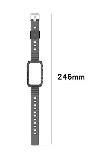 Huawei Band 7 İçin Tek Parçalı Saydam Silikon Saat Lastiği Saydam