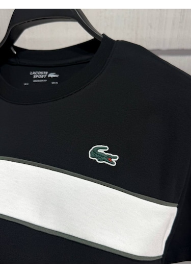 Lacoste Yazlık Erkek 2"li Takım Şort T-shirt Siyah