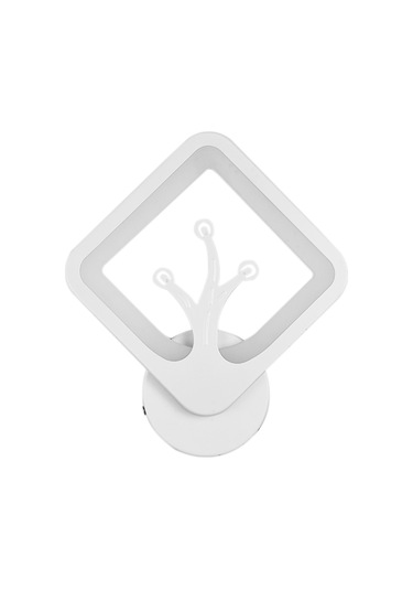 Vkemall 12w Led Duvar Lambası, 3000k Sıcak Işık, 85-265v Geniş Voltaj, Akrilik-demir, Oturma Odası/yatak Odası, Model 3066 Sıcak Beyaz