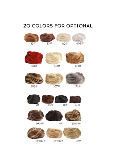 Mufunye 18 Çeşit Seçenekli 70x70x40mm Ölçülerinde 30g Ağırlığında At Kuyruğu Peruk