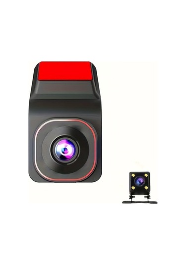 Fortunelane K801 Araç Kaydedici Wıfı 1080p Çift Kameralı Park Monitörü Geri Vurma Görüntüsü