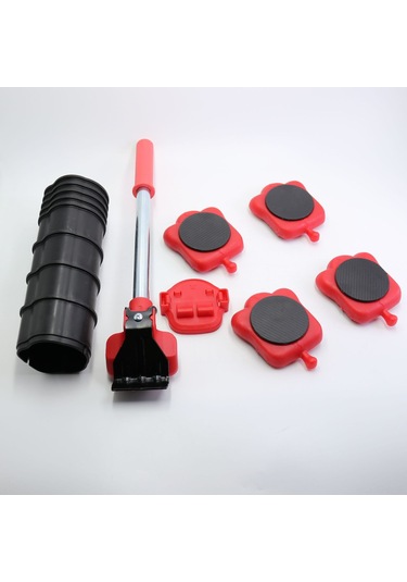 Maiyame Ev Taşıma Aracı 5'li Set - Ağır Nesneleri Taşıma, Tüm Yönlü Tekerlekli Kolay Taşıma Aleti Küçük Elma