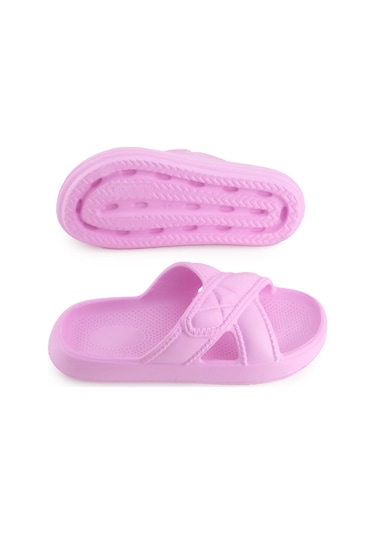 Gezer Kadın Yazlık Eva Islak Zemine Uygun Ev Bahçe Banyo Terlik Pembe