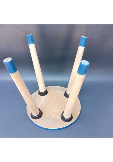 Na Neşeli Ahşap Ahşap Çocuk Taburesi. Çocuk Sandalyesi. Çalışma Masası .renkli Çocuk Odası Sehpa Çiçeklik Ev Dekoru Boncuk Mavi