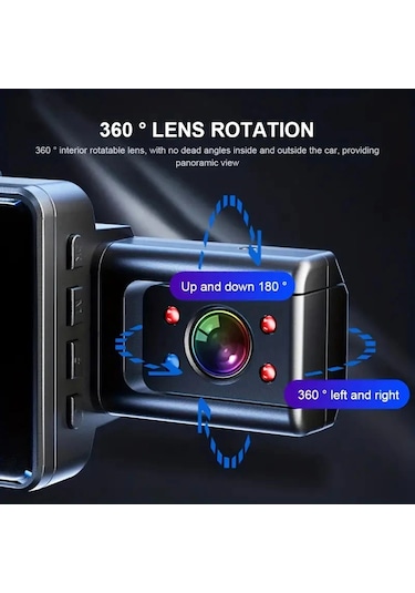 Arabalar Için 1080p Dash Cam Çift Kamera 3ınch Recorder Video Wifi Araba Dvr Döngü X17-no Wıfı-2cam None