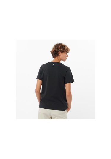 Salomon Logo Ss Tee W Deep Black// T-shırt Lc2217700 001