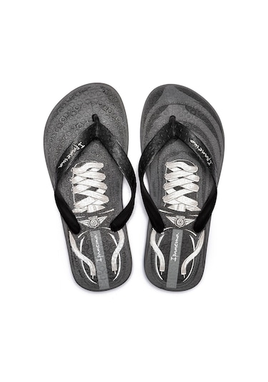 İpanema Cls IV Çocuk Parmak Arası Terlik Gri Siyah 25/34 D0602-RB Gri - Siyah