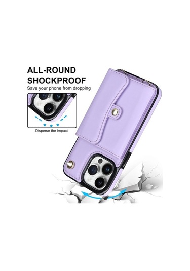 Bloomnest Cbtx İphone Uyumlu 13 Pro Rfıd Yuvası Korumalı Uzun Kordonlu Kasa Diğer