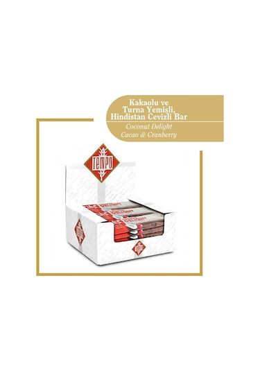 Kakaolu Ve Turna Yemişli Hindistan Cevizli Bar 32 G X 12 Adet