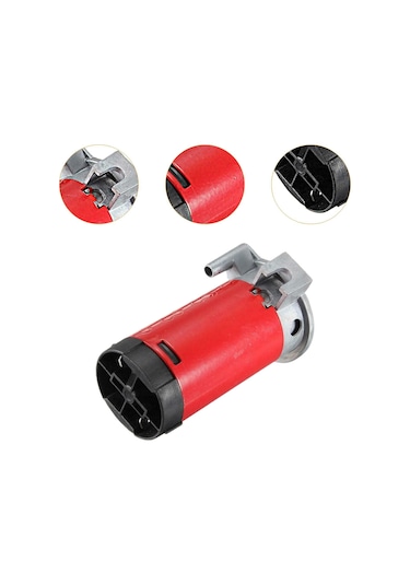 Homyl Horn Loud Car Hava Kornası Kompresörü Kırmızı