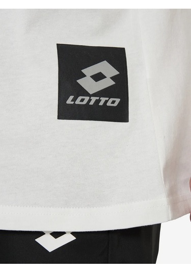 Lotto Erkek Oversize Uno Tişörtü 363298463 Beyaz