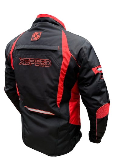 Xspeed Anger Plus 4 Mevsimlik Korumalı Motosiklet Montu Kırmızı