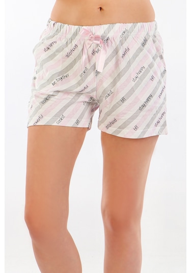 Kadın Kısa Şort Üçlü Paket Likralı Pembe 60093 R16 Pembe