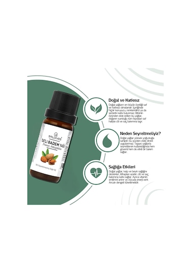 Saldives Tatlı Badem Yağı 20 ML