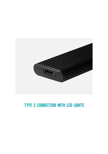 Yifomall M.2 Sata Ssd Kutusu Usb3.1 Type-c, 6gb/s Aktarım, B/b+m Anahtarı, Alüminyum, 22x30/42/60/80mm Ssd Desteği, Plug & Play - Mavi