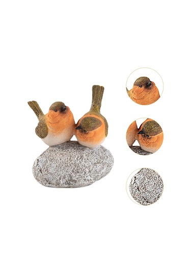 Suntek Kuş Heykeli Taş El Sanatları Reçine Heykel Dolap 95x9x12cm