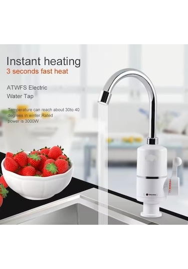 Maoyaya Elektrikli Musluk İnox, Ani Su Isıtıcı Sıcak Su Isıtıcılı İnox