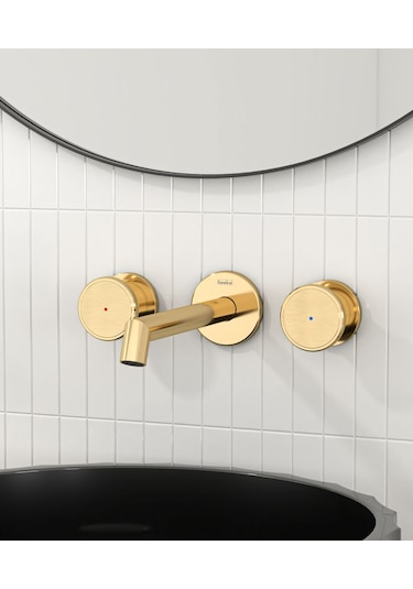 Teska Grande Shine Lavabo Bataryası-altın Altın