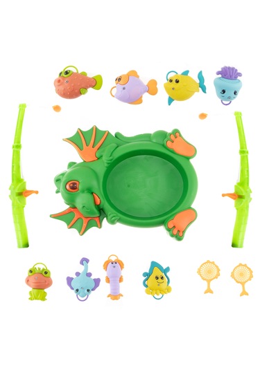 Oyuncak Balık Tutma Oyunu Dinazorlu Mıknatıslı 13 Parça