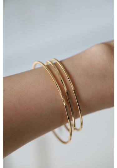 Yenigün Kuyumculuk Üçlü Ajda Altın Bilezik