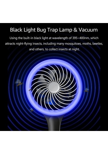 Neevoyu Usb Şarjlı Ev İçi Elektrikli Mus Dergiği - 395-400nm Siyah Işık Ve Güçlü Emme Özelliği, Bx-px1 Siyah Model