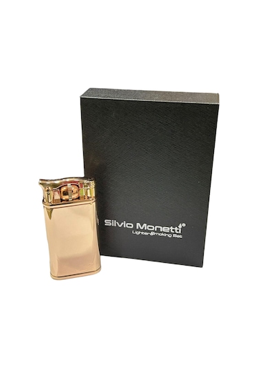 Rose Bakır Düğmeli Pürmüzlü Gazlı Çakmak 109438 Bakır