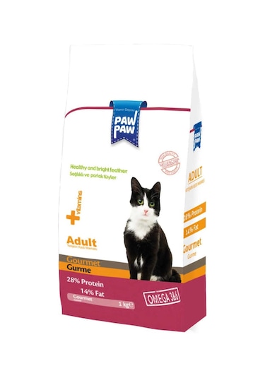 Paw Paw Gurme Yetişkin Kedi Maması 1 KG