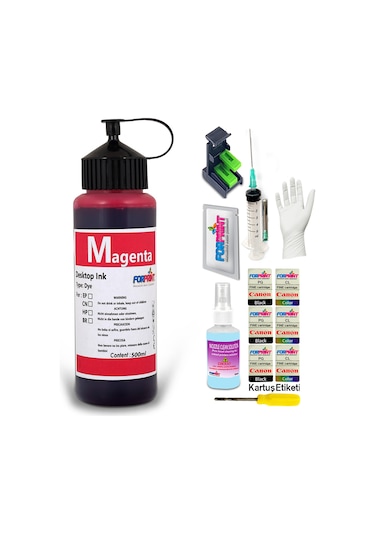 Canon E404/E414/E464/E474/E484 Yazıcı Uyumlu Mürekkep Seti 4 x 500 ML