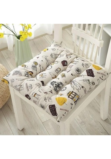 Yer Minderi Yumuşak Yüksek Esneklik Ofis Yurt Çalışma Odası Sandalyesi Yard İçin Daha Kalın Koltuk Minderi 40x40cm C