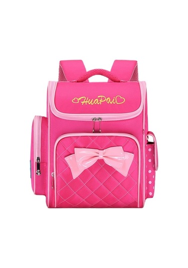 Goldenqian Ilköğretim Okulu Okul Çantası-büyük Kapasiteli Sevimli Kız Sırt Çantası-su Geçirmez, Omurgayı Korur G70z7f Kirmizi