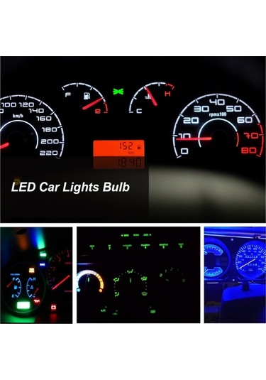 Sones 50 Pcs T5 / T10 Araba / Motosiklet Modifikasyonu Led Dönüş Sinyali Işık Gümrükleme Lambası