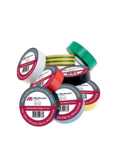 Elektrik Bandı İzole Bant Kaliteli Dayanıklı Akım Yalıtımlı 19mm Kablo İzolasyon