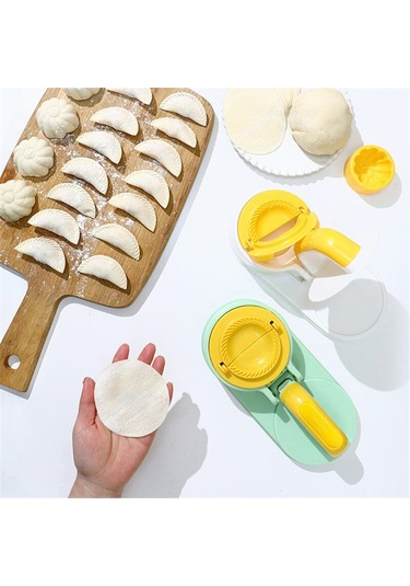 Honmex 3'lü 1 Hamur Ve Manti Oluşturucu, Ev Ve Restoran Mutfak Aleti, Pp Malzeme, Zaman Tasarruflu, Kolay Kullanım, Yeşil Açık Yeşil