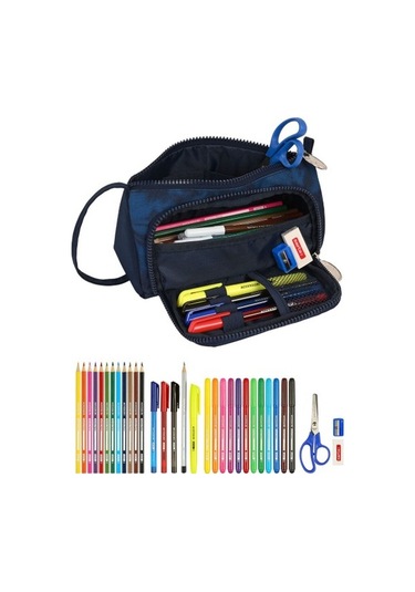 Aksesuarlı Okul Çantası Efsanevi Lacivert 20 X 11 X 8,5 Cm 8v9myo Diğer
