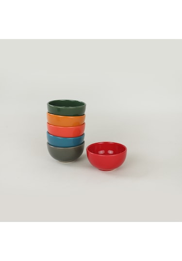 Keramika Rainbow Bulut Çerezlik Sosluk 8 CM 6 Adet 113 617