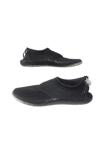 Serabien Erkek Siyah Fileli Deniz Havuz Plaj Ayakkabı Siyah