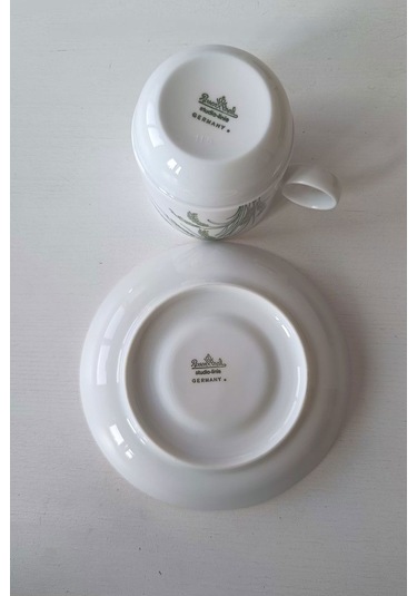 Hint Pirinci Desenli Vintage Çay Fincanı Seti 2 Parça Beyaz-krem