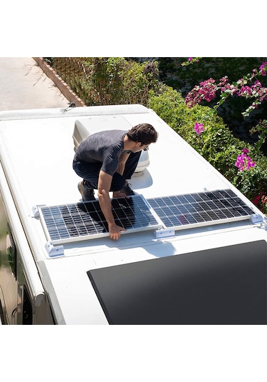 2K Abs Solar Güneş Paneli Montaj Braket Seti 6 Parça